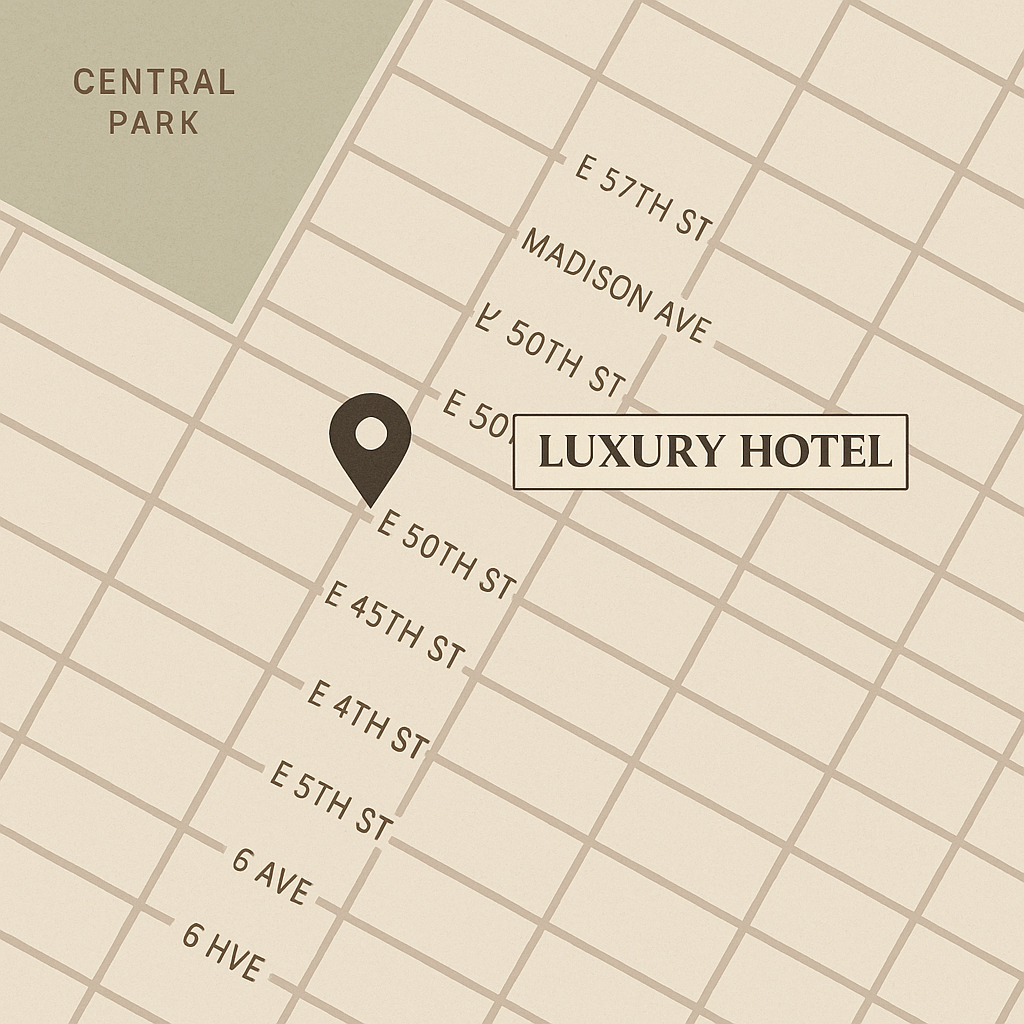 Hotel location map